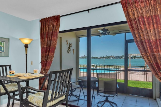 6279 Sun Blvd Unit 103, Saint Petersburg, FL 33715 - sunroom featuring a water view