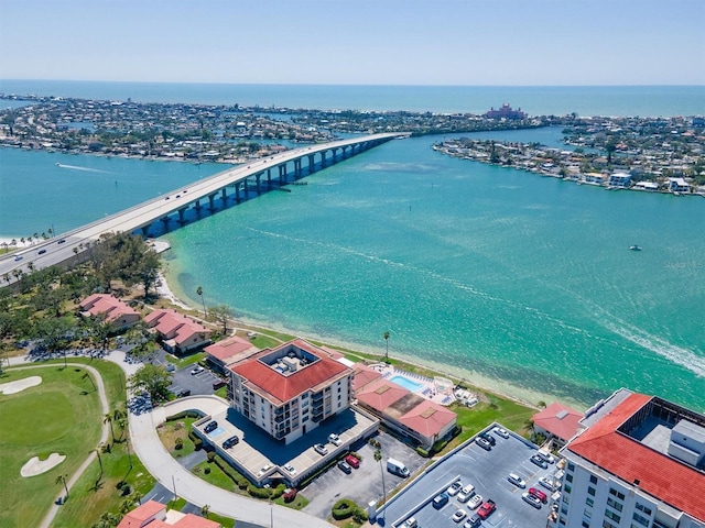 6279 Sun Blvd Unit 103, Saint Petersburg, FL 33715 - drone / aerial view featuring a water view