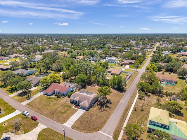 bird's eye view with a residential view