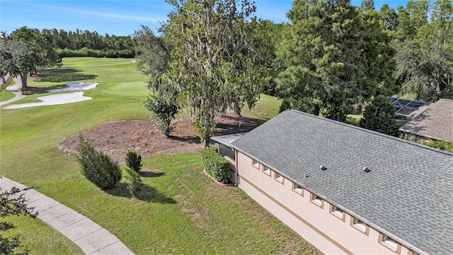 7519 Berna Ln, Land O Lakes, FL 34637 - bird's eye view of a golf club and a tree filled landscape