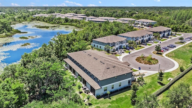23378 Papyrus Way, Lutz, FL 33549 - aerial view featuring a wooded view and a water view