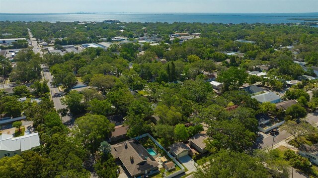 1155 Withlacoochee St, Safety Harbor, FL 34695 - birds eye view of property featuring a water view