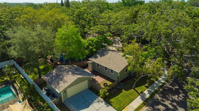 1155 Withlacoochee St, Safety Harbor, FL 34695 - drone / aerial view featuring a view of trees