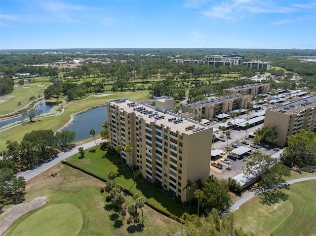2616 Cove Cay Dr Unit 803, Clearwater, FL 33760 - bird's eye view of apartment complex, a golf club, and a nearby body of water