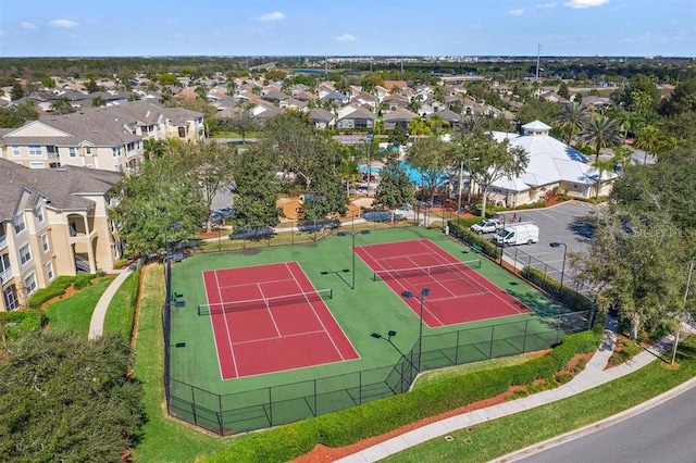aerial view featuring a residential view