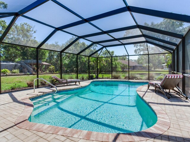 6310 95th St E, Bradenton, FL 34202 - pool featuring a patio area