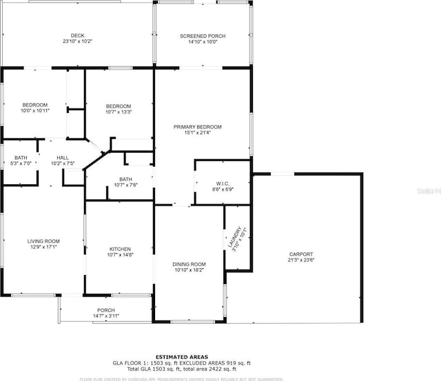 4519 S Grady Ave, Tampa, FL 33611 - home floor plan