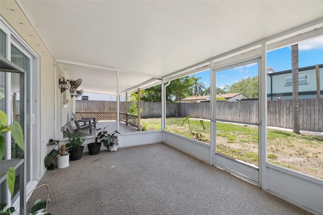 4519 S Grady Ave, Tampa, FL 33611 - unfurnished sunroom with healthy amount of natural light