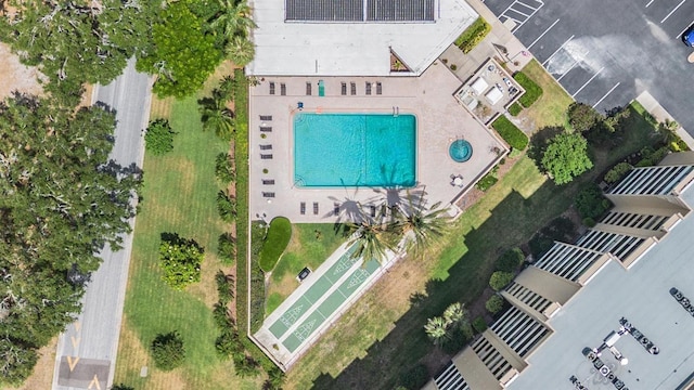 birds eye view of property