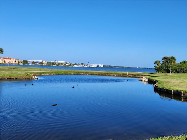 view of water feature