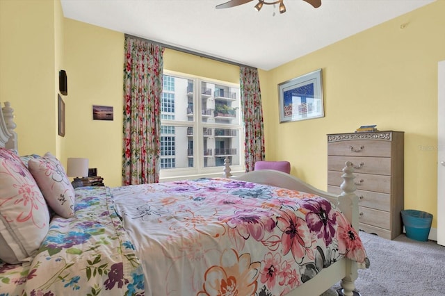 1238 E Kennedy Blvd Unit 702, Tampa, FL 33602 - carpeted bedroom with ceiling fan