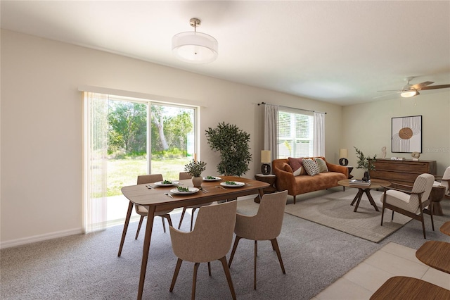 16810 Trite Bend St, Wimauma, FL 33598 - dining room featuring a ceiling fan