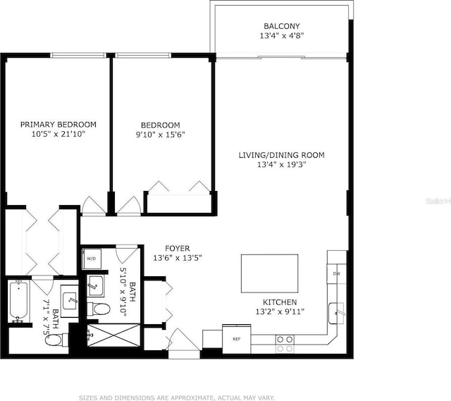 400 Island Way Unit 210, Clearwater Beach, FL 33767 - home floor plan