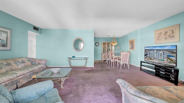 17400 Gulf Blvd Unit I4, North Redington Beach, FL 33708 - living room with carpet floors, visible vents, and baseboards