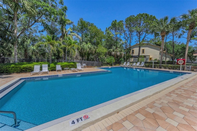 pool with fence