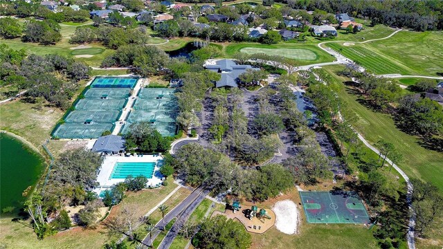 3119 Bent Creek Dr, Valrico, FL 33596 - drone / aerial view of a pool area and a local golf course