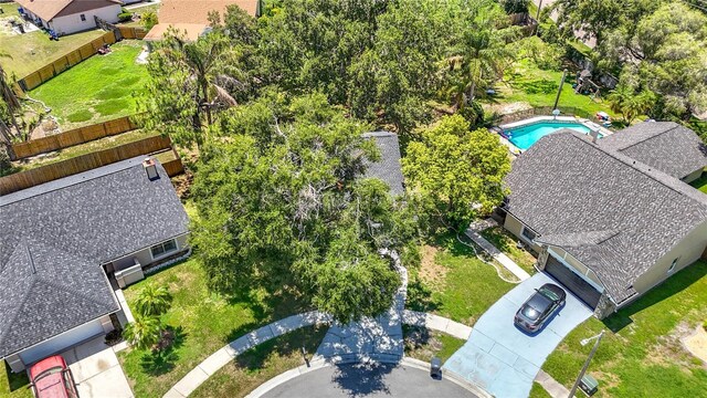 1530 High Knoll Dr, Brandon, FL 33511 - view from above of property featuring a pool area