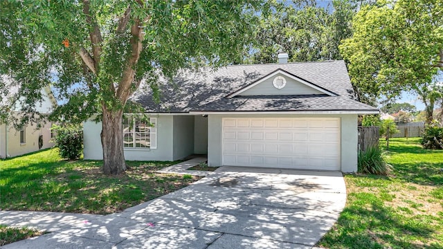 1530 High Knoll Dr, Brandon, FL 33511 - view of front of house with stucco siding, roof with shingles, driveway, and a garage