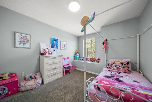 bedroom with carpet floors
