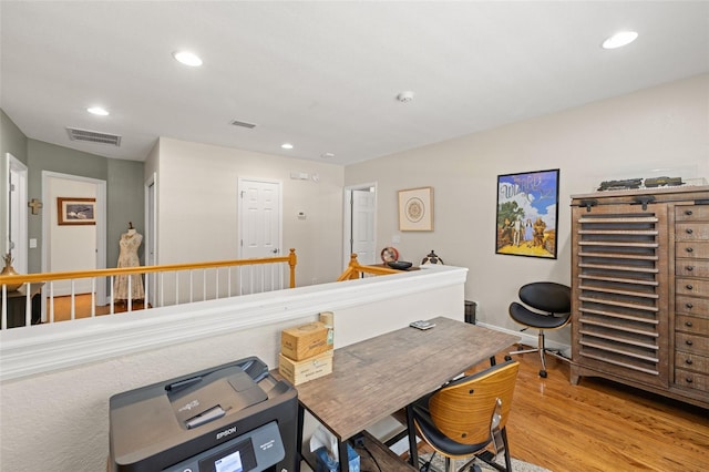5902 Audubon Manor Blvd, Lithia, FL 33547 - office featuring light wood-style floors, recessed lighting, and baseboards