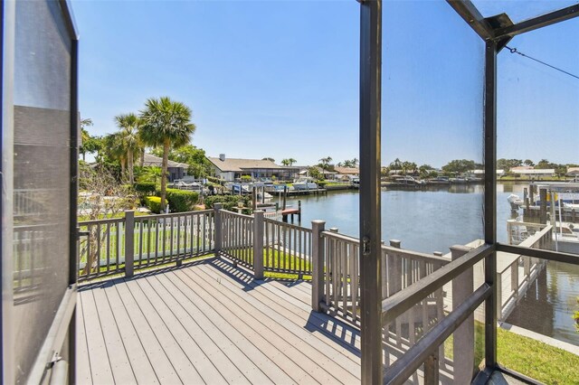 4226 Saltwater Blvd, Tampa, FL 33615 - deck with a water view
