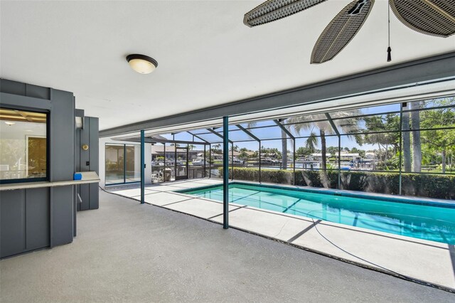 4226 Saltwater Blvd, Tampa, FL 33615 - pool with a lanai, outdoor dry bar, and a patio