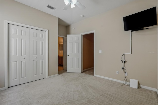 11716 Summer Springs Dr, Riverview, FL 33579 - unfurnished bedroom featuring light colored carpet, a closet, and baseboards