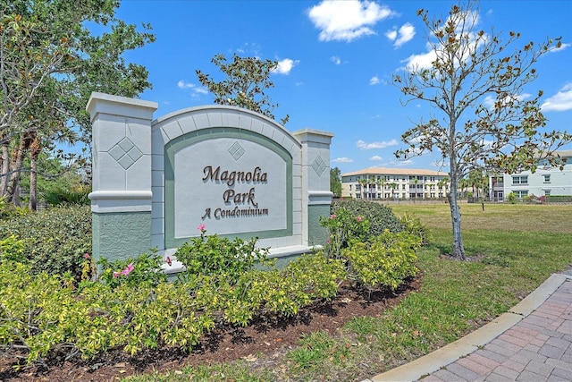 600 Gardens Edge Dr Unit 614, Venice, FL 34285 - community / neighborhood sign featuring a lawn