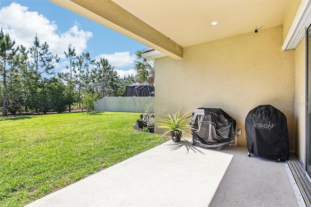 3952 Bonfire Dr, Odessa, FL 33556 - view of yard featuring fence and a patio