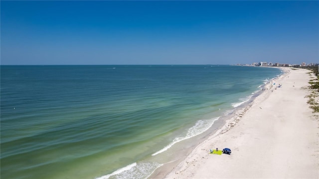 1581 Gulf Blvd Unit 301N, Clearwater Beach, FL 33767 - property view of water featuring a view of the beach