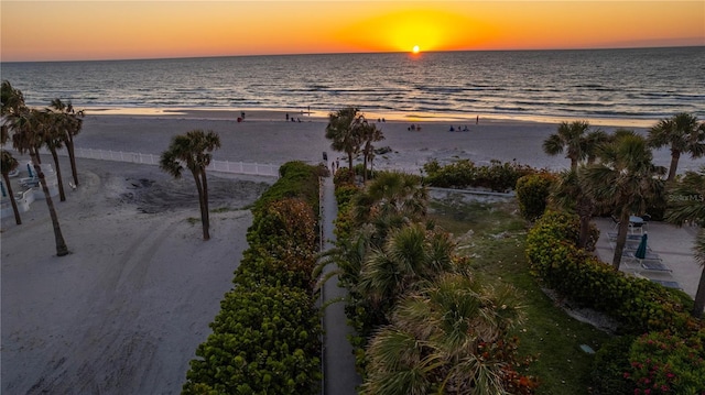1581 Gulf Blvd Unit 301N, Clearwater Beach, FL 33767 - water view with a beach view