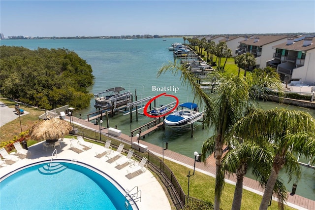 1581 Gulf Blvd Unit 301N, Clearwater Beach, FL 33767 - exterior space with a water view