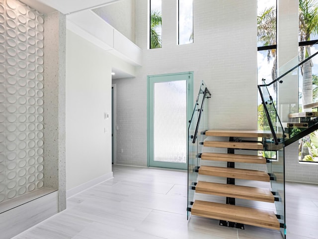 view of stairs