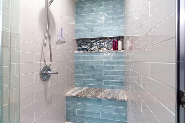 11210 Wheeling Dr, Tampa, FL 33625 - bathroom with tiled shower