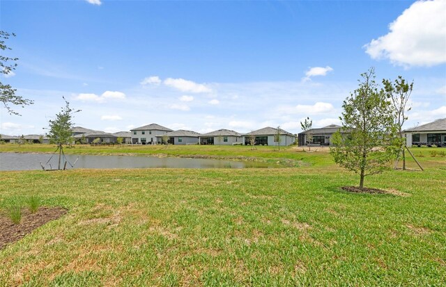 17200 Luminous Ave, Venice, FL 34293 - view of green lawn featuring a residential view and a water view