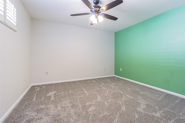4137 Northmeadow Cir, Tampa, FL 33618 - carpeted spare room featuring ceiling fan and baseboards