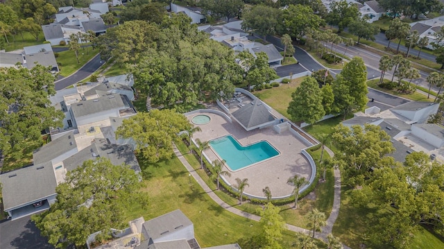 4137 Northmeadow Cir, Tampa, FL 33618 - drone / aerial view featuring a residential view