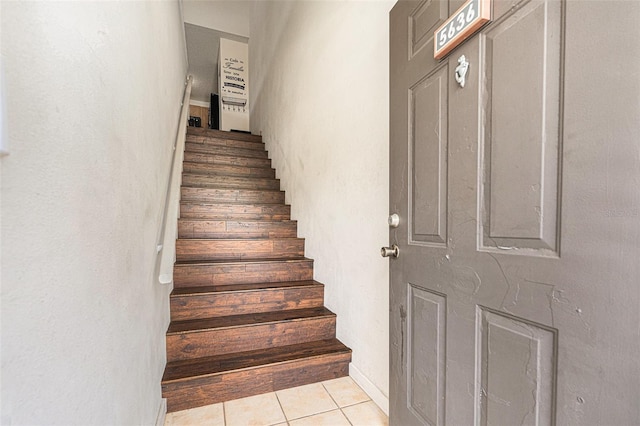 5636 Baywater Dr Unit 5636, Tampa, FL 33615 - staircase featuring tile patterned floors