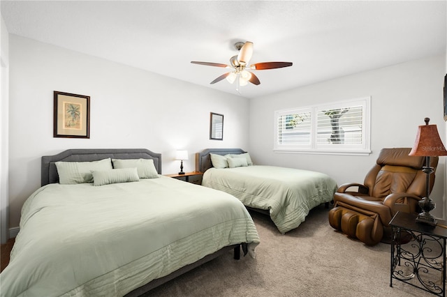 6129 Leeland St S, Saint Petersburg, FL 33715 - bedroom featuring a ceiling fan and carpet