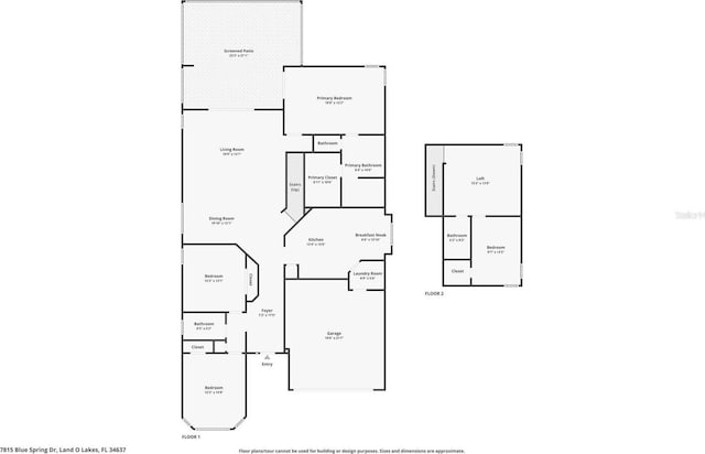 7815 Blue Spring Dr, Land O Lakes, FL 34637 - plan