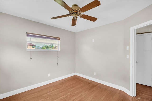 250 W Canal Dr, Palm Harbor, FL 34684 - empty room with light wood-style floors and a ceiling fan