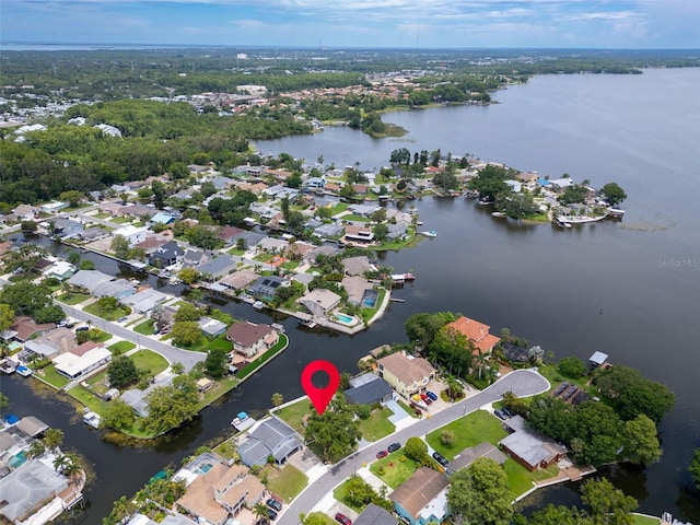 250 W Canal Dr, Palm Harbor, FL 34684 - aerial view of property's location with a nearby body of water and nearby suburban area