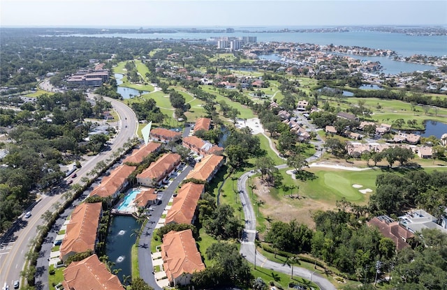 6303 Vista Verde Dr E, Gulfport, FL 33707 - birds eye view of property featuring a residential view, view of golf course, and a water view