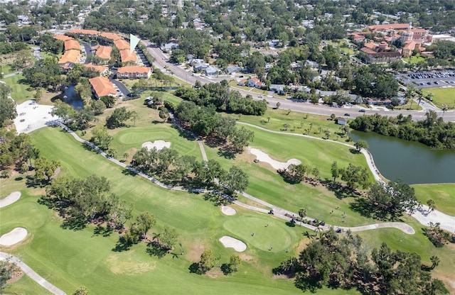 6303 Vista Verde Dr E, Gulfport, FL 33707 - bird's eye view featuring a water view and golf course view