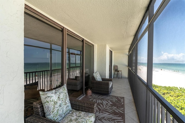 15400 Gulf Blvd Unit 202, Madeira Beach, FL 33708 - balcony with a beach view and a water view