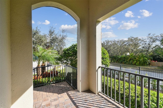 view of balcony