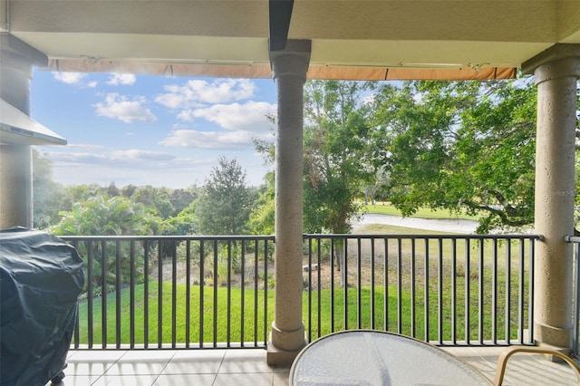 balcony with grilling area