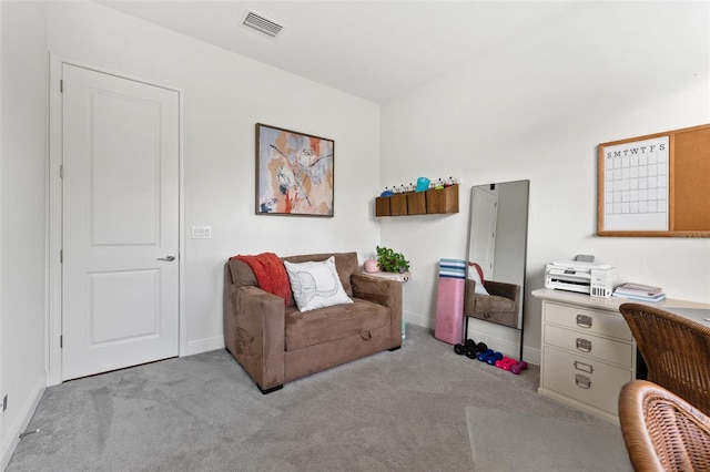 office featuring carpet flooring and baseboards