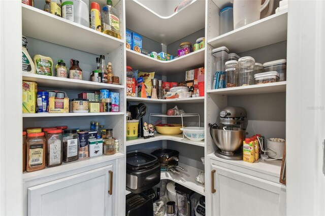 view of pantry