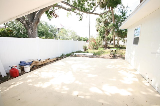 view of patio / terrace with fence